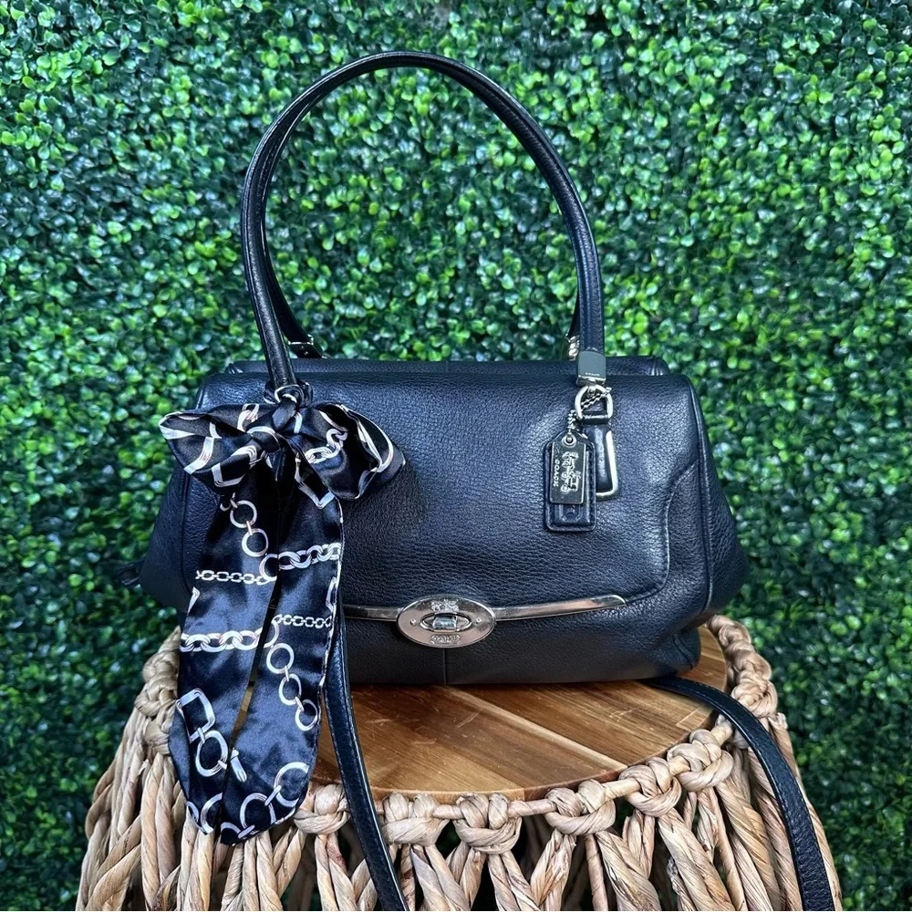 Coach Black MADISON SMALL‎ LEATHER MADELINE